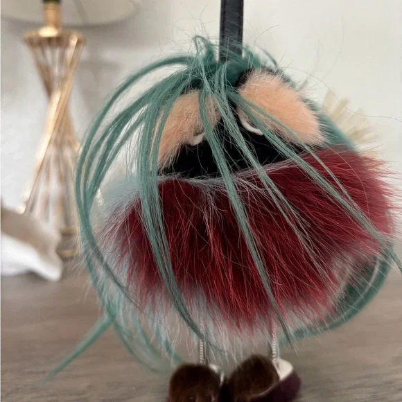 Fendi Multicolor Fur Bag Charm Fendi Mum - Picture 1 of 2